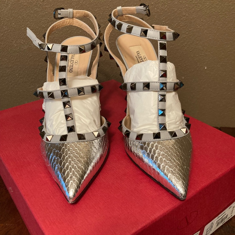 Valentino rock stud with ankle strap